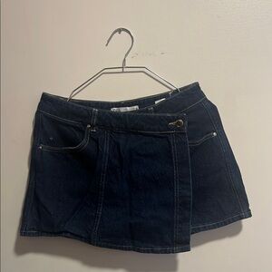 ZARA Dark Blue Denim Mini Skort